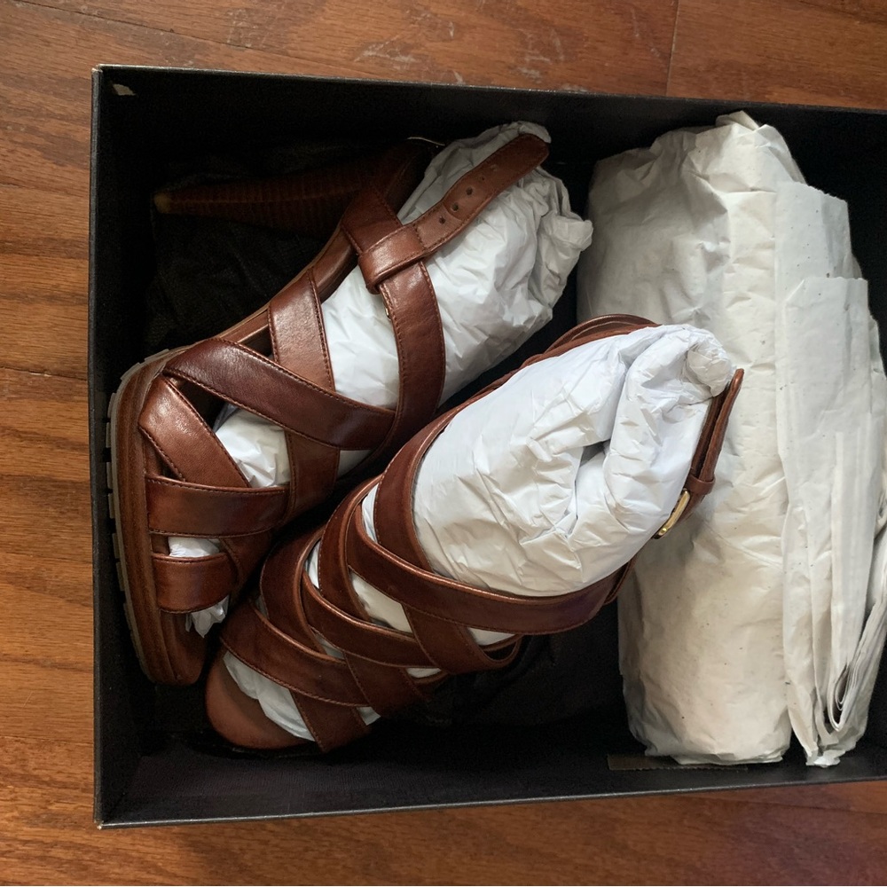 Cole Haan Air Kennedy sandals in Dark Woodbury